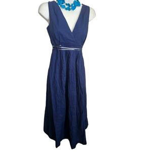 💰Barneys New York Elegant Blue Sleeveless Dress